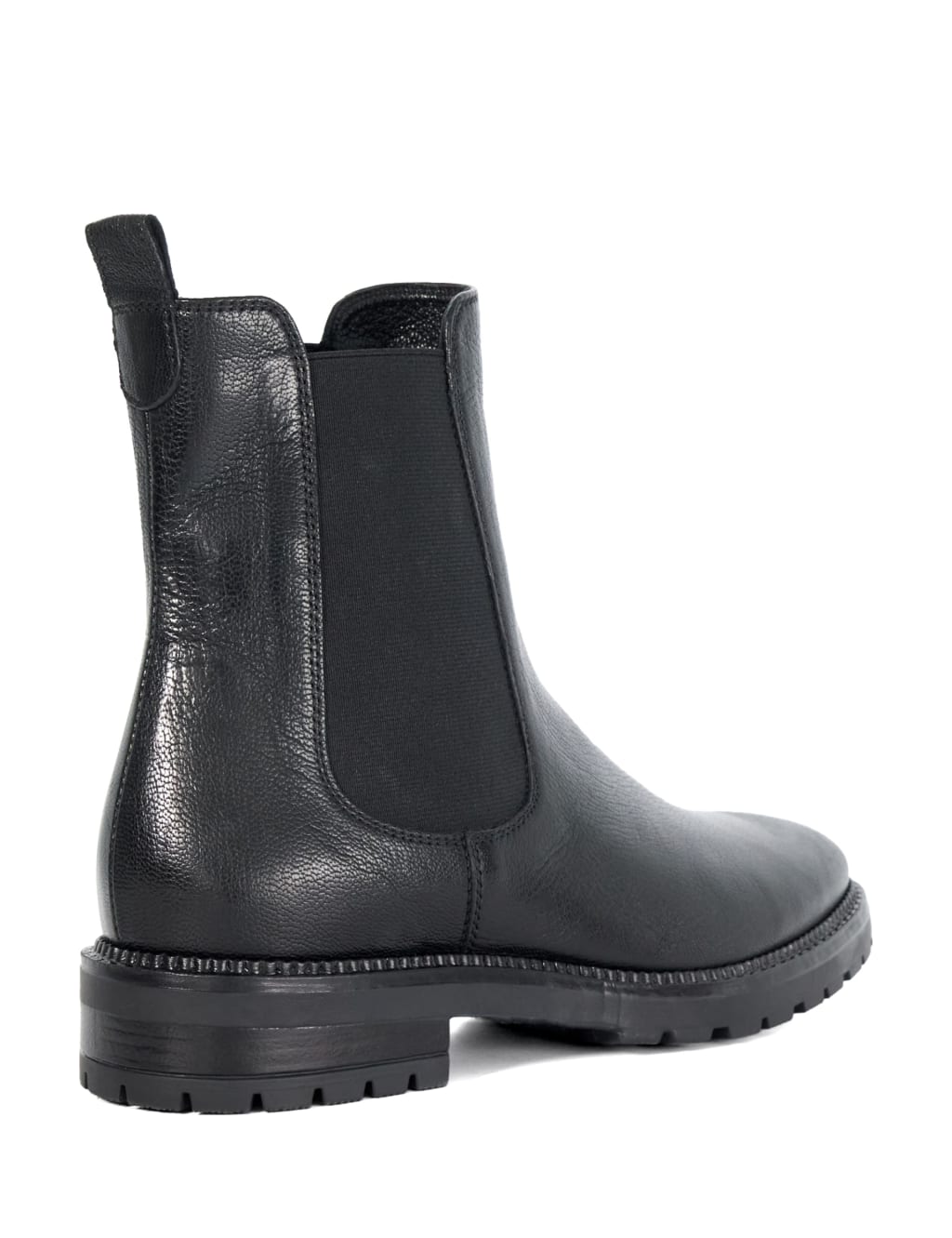 Leather Chelsea Block Heel Boots 4 of 6