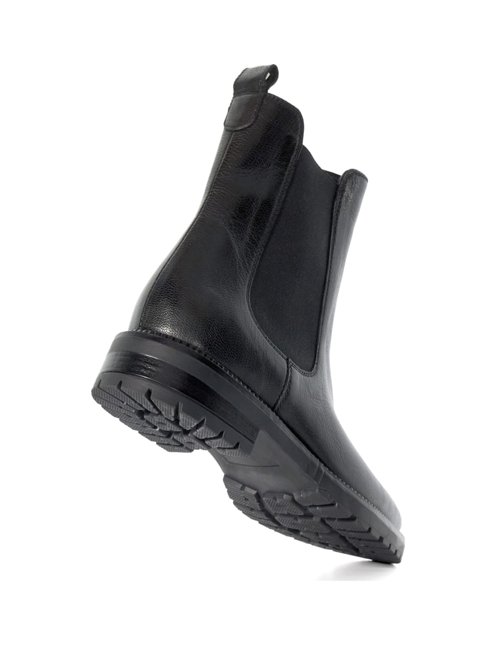 Leather Chelsea Block Heel Boots 5 of 6