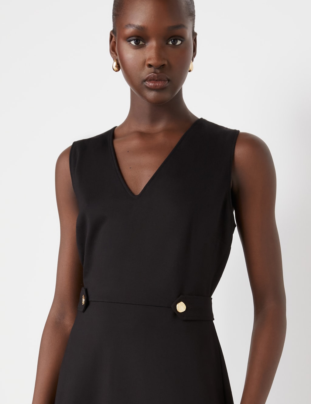 Ponte Jersey Pinafore Knee Length Dress Finery London M S