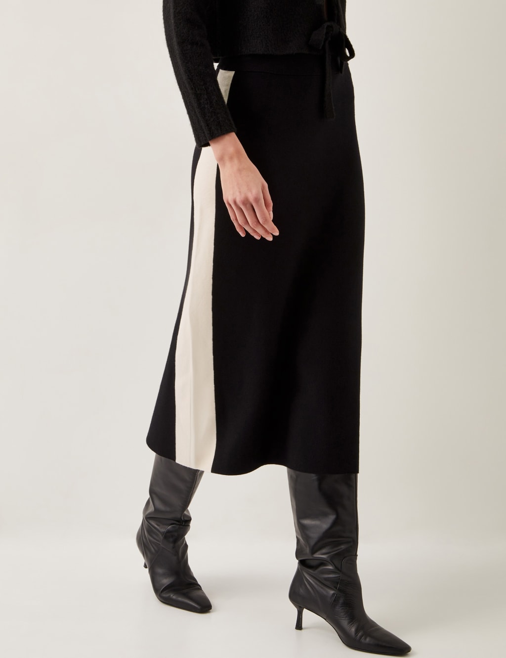 Knitted Midi Utility Skirt 1 of 5