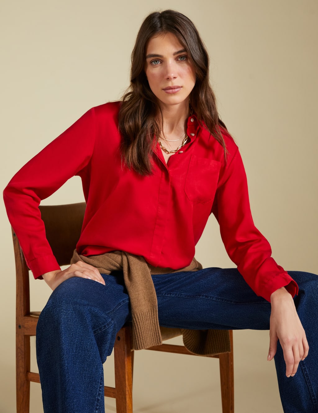 Pure Lyocell Relaxed Shirt 3 of 7