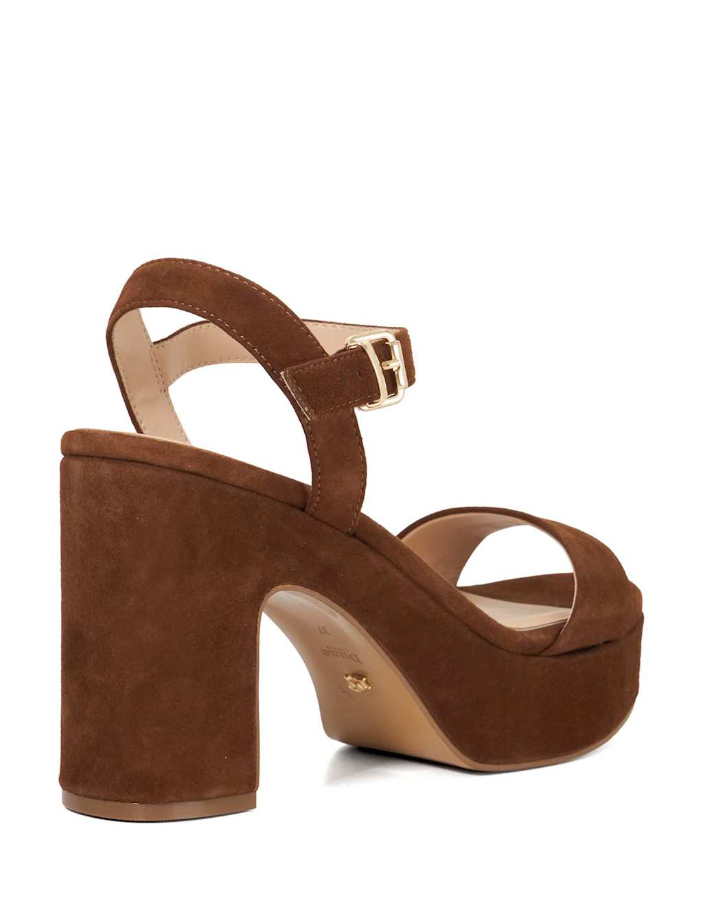 Suede Platform Block Heel Sandals 5 of 5
