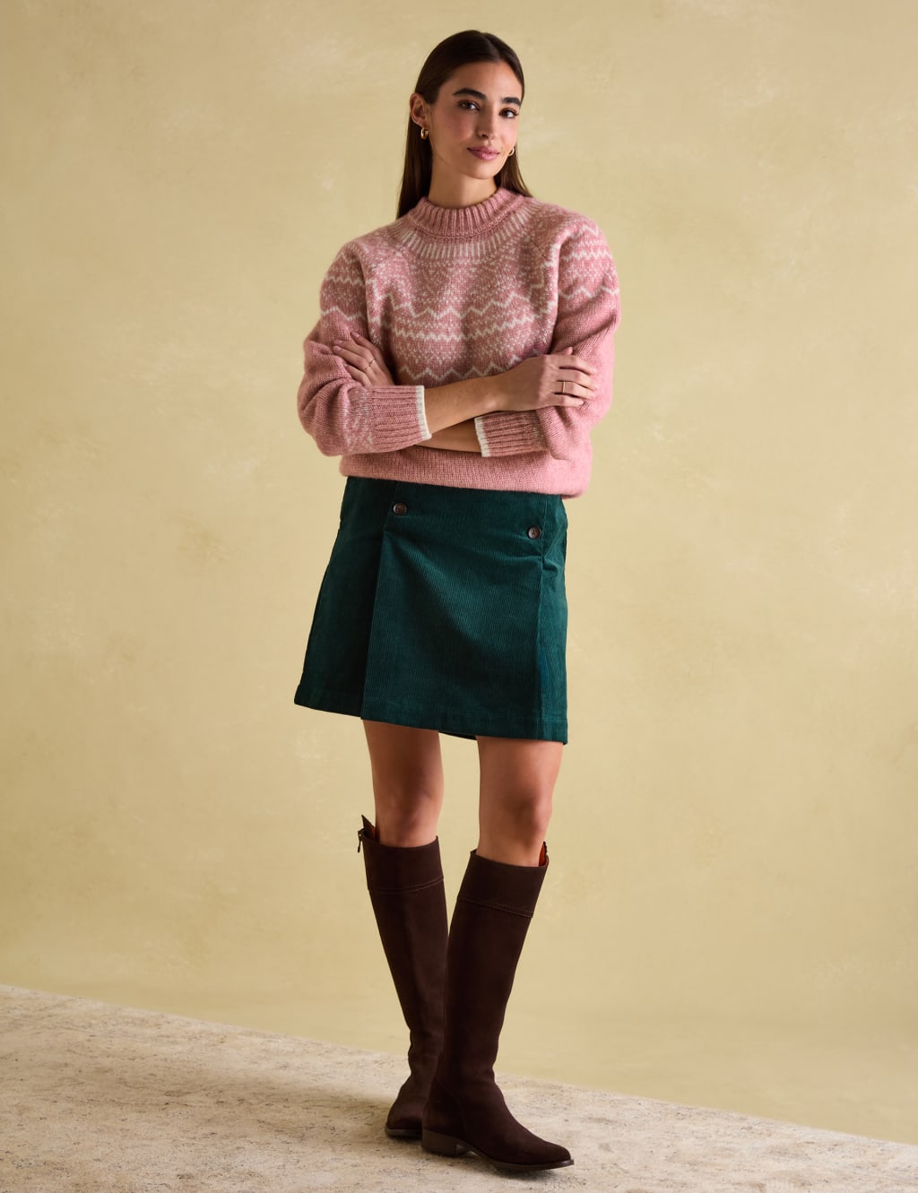 Fair Isle Crew Neck Jumper with Wool 3 of 6