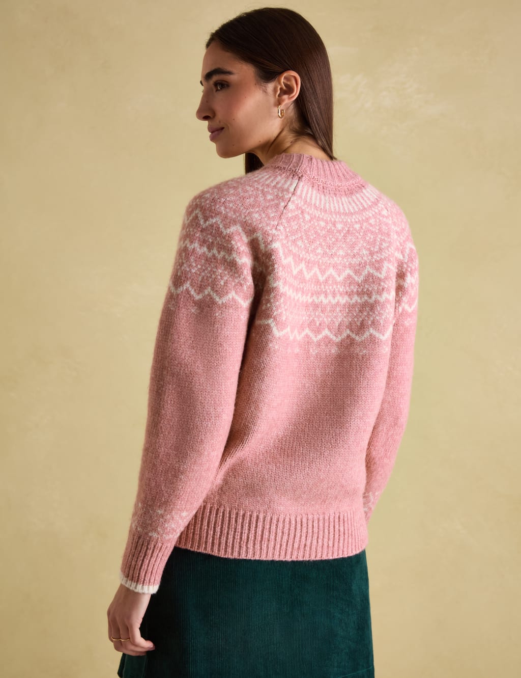 Fair Isle Crew Neck Jumper with Wool 4 of 6