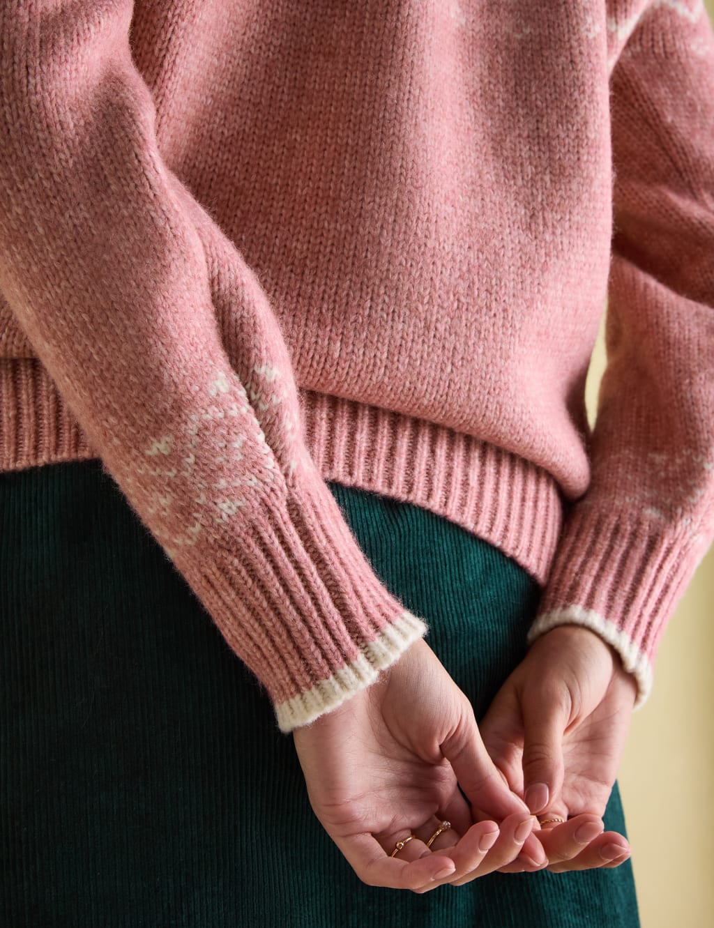 Fair Isle Crew Neck Jumper with Wool 6 of 6