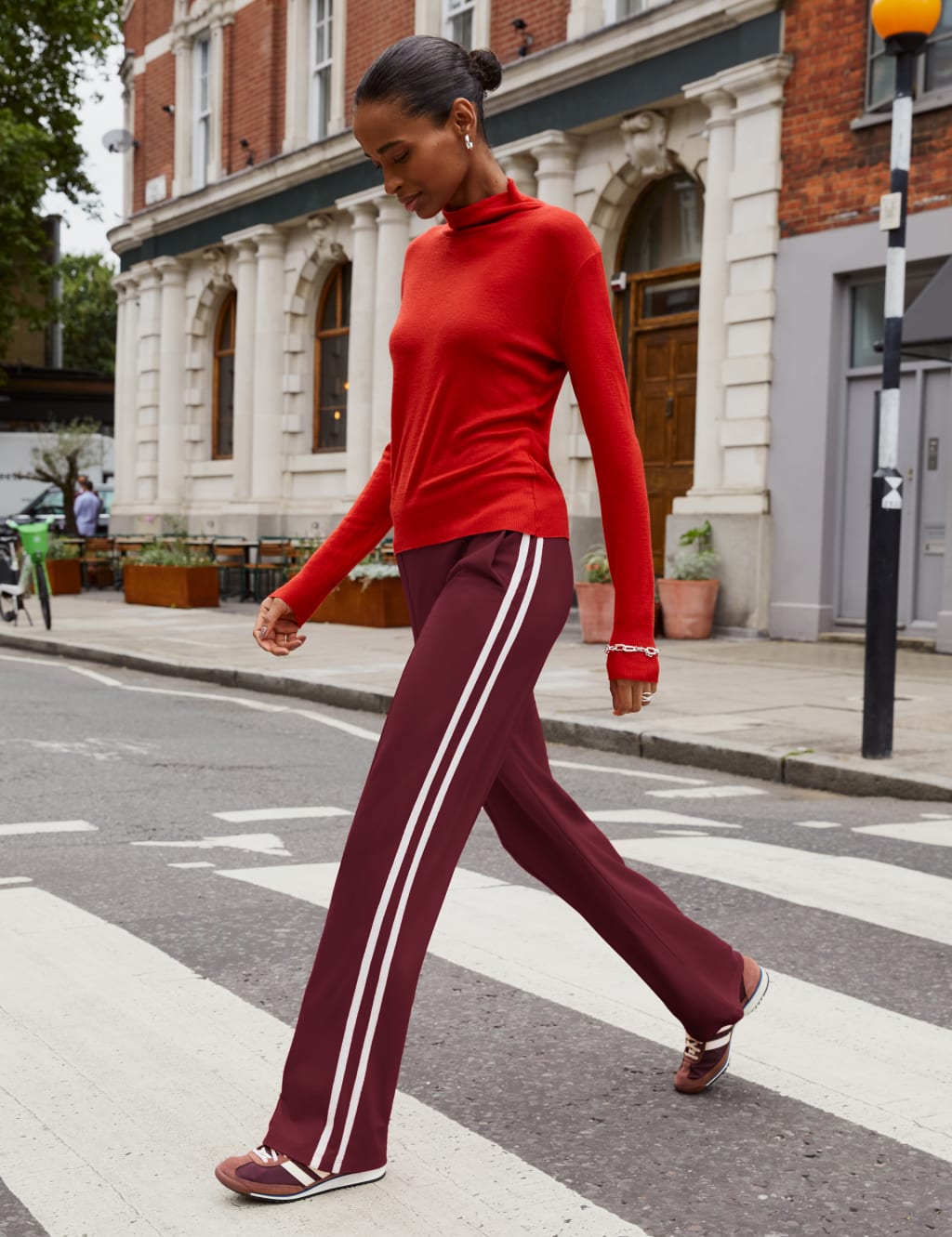 Side Stripe Wide Leg Trousers 5 of 5