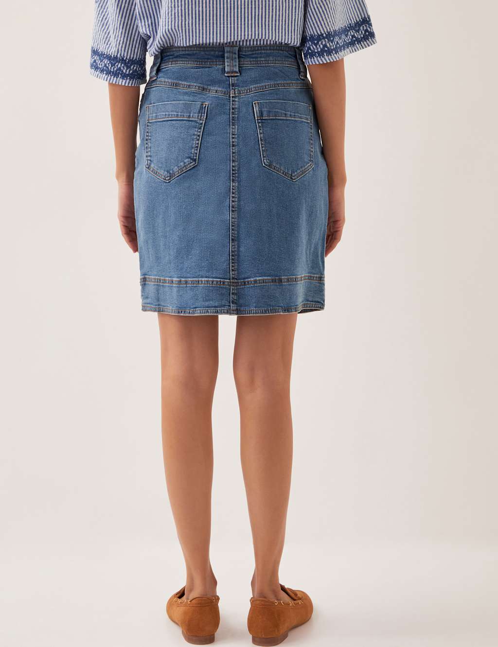 Denim Mini Skirt 2 of 4