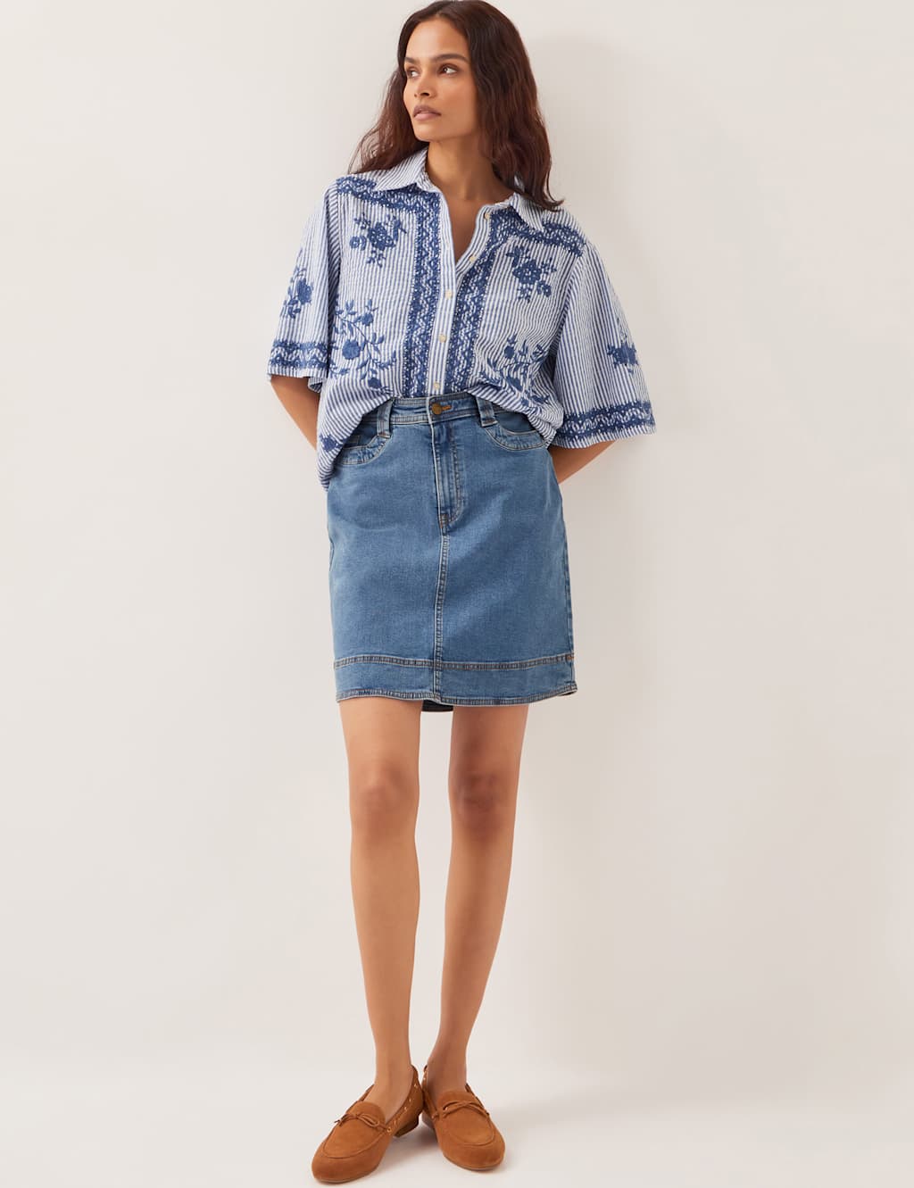 Denim Mini Skirt 4 of 4