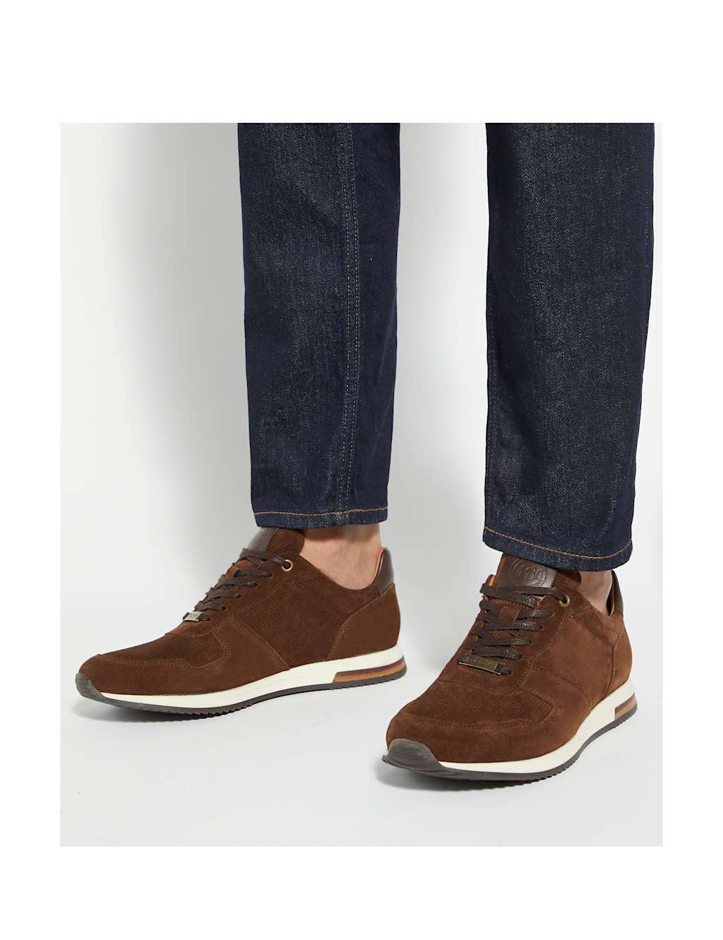 Suede Lace Up Trainers 2 of 8