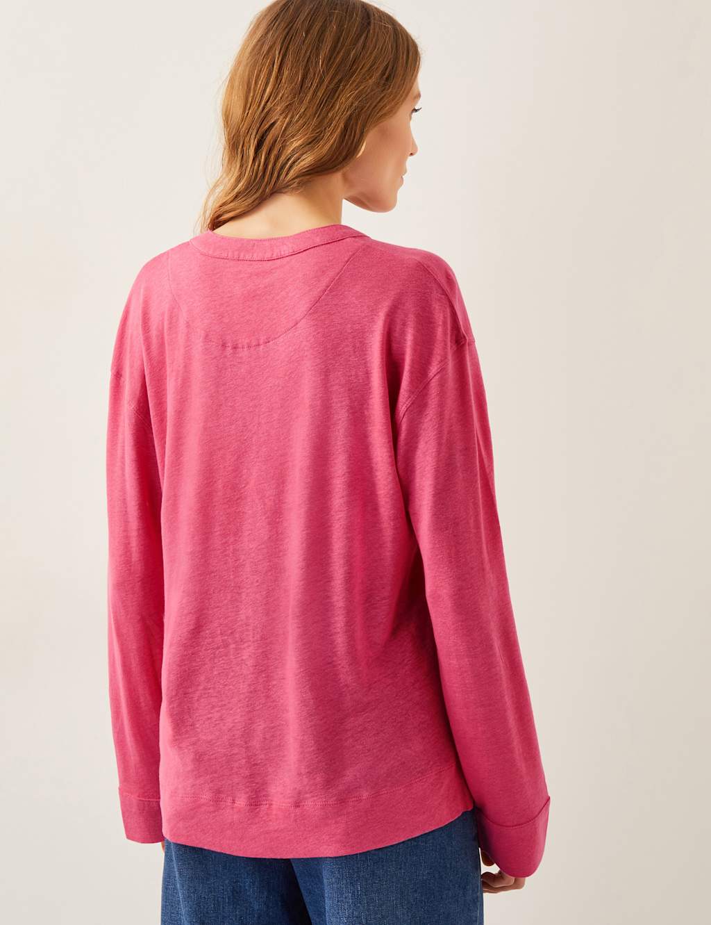 Linen Rich Button Detail Top 4 of 4