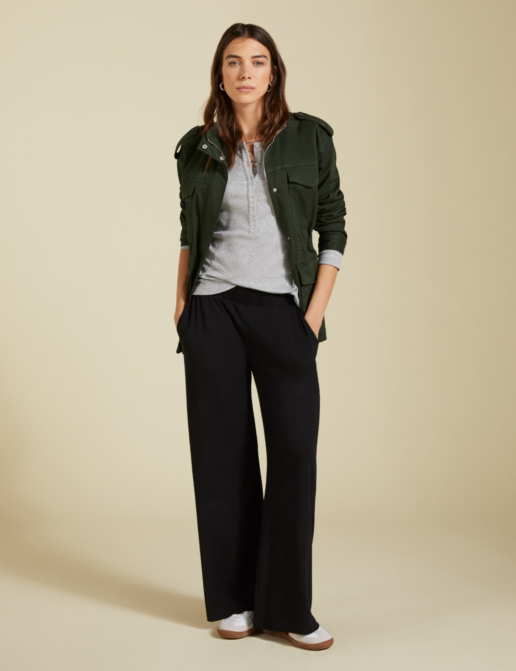 Lyocell Rich Fitted Henley Top 4 of 5