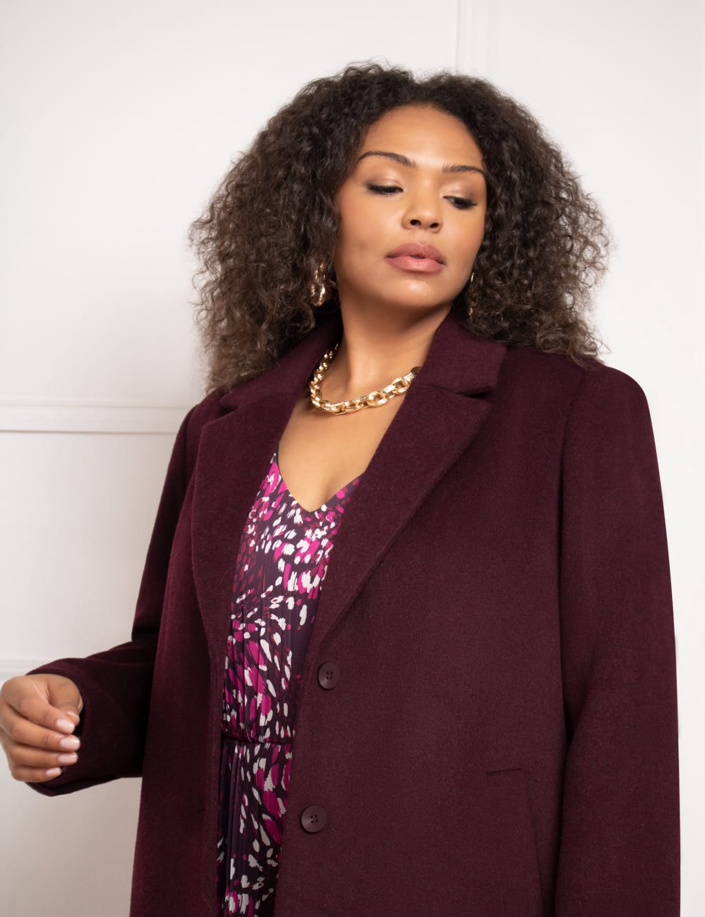 Wool Blend Longline Peacoat 2 of 4