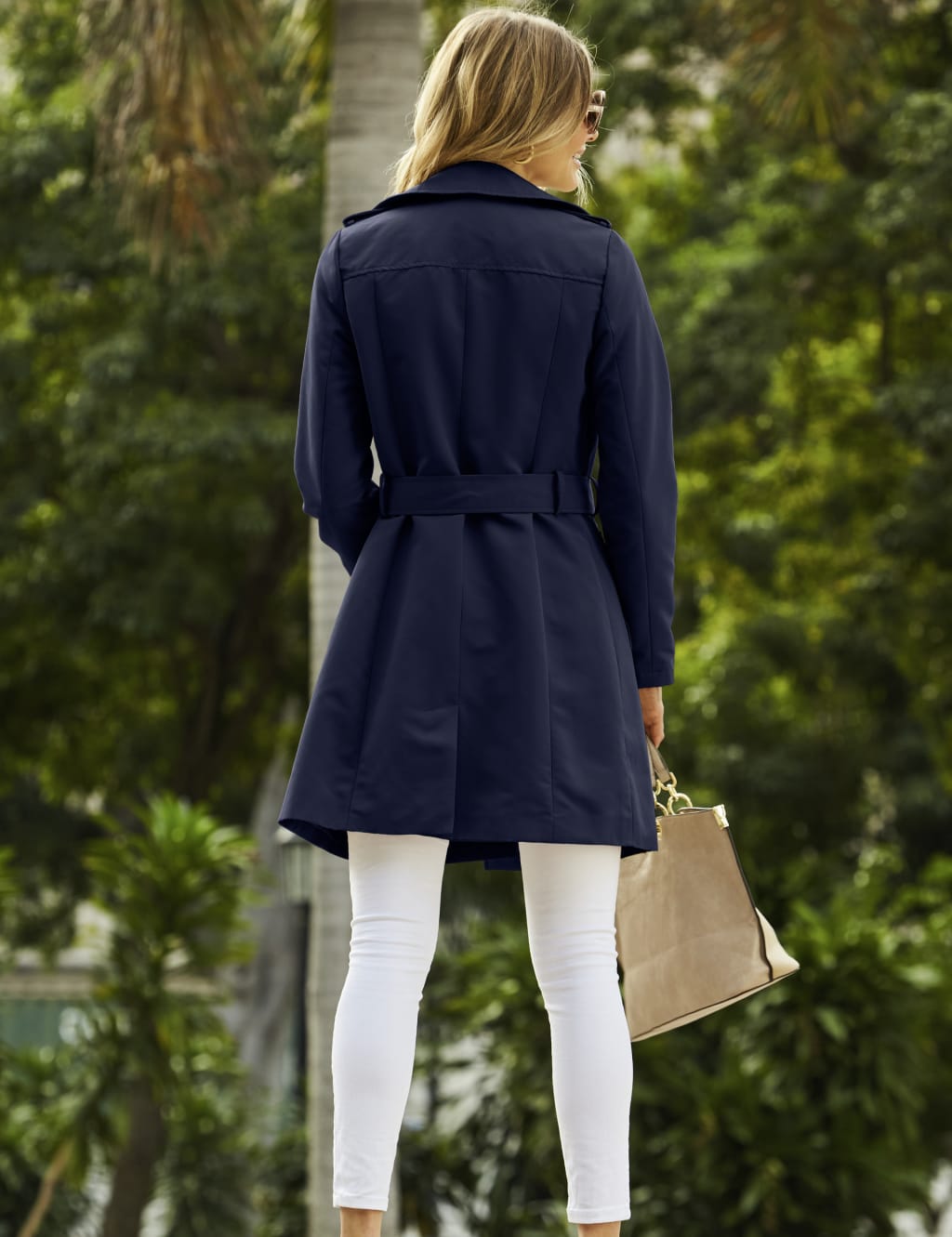 Belted Double Breasted Trench Coat 3 of 5