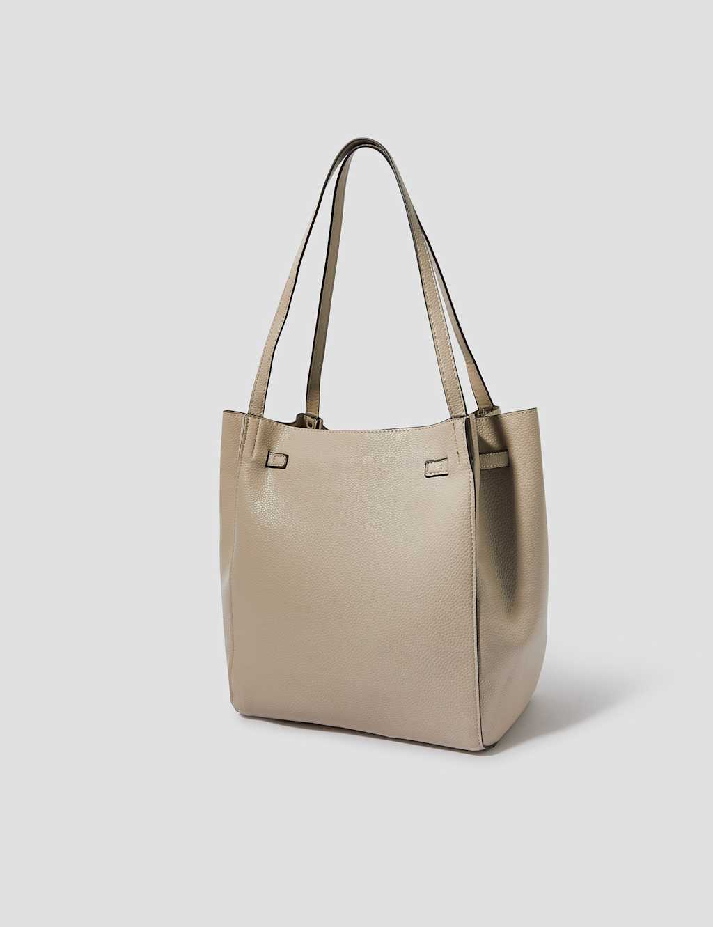 Faux Leather Tote Bag 2 of 4