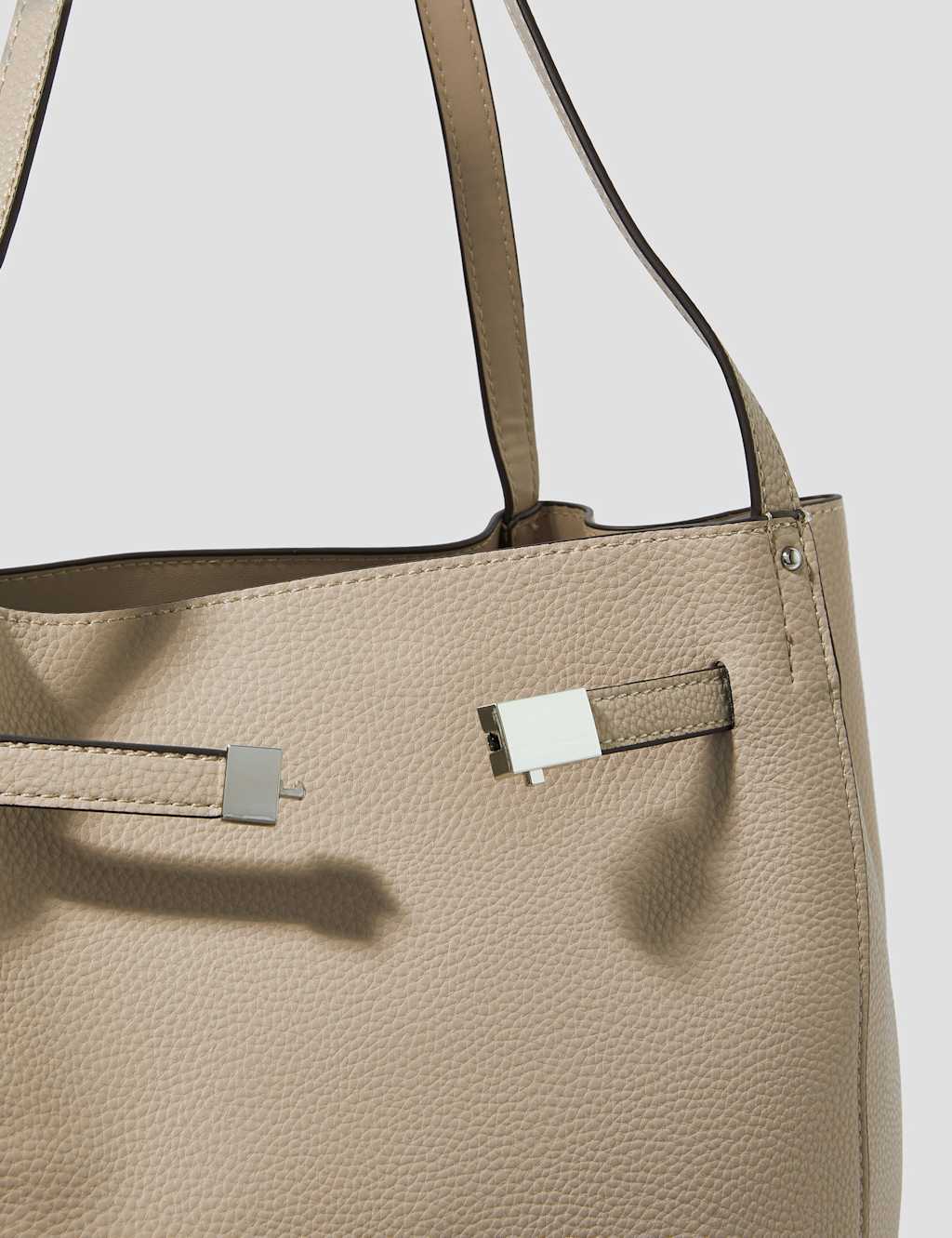 Faux Leather Tote Bag 4 of 4