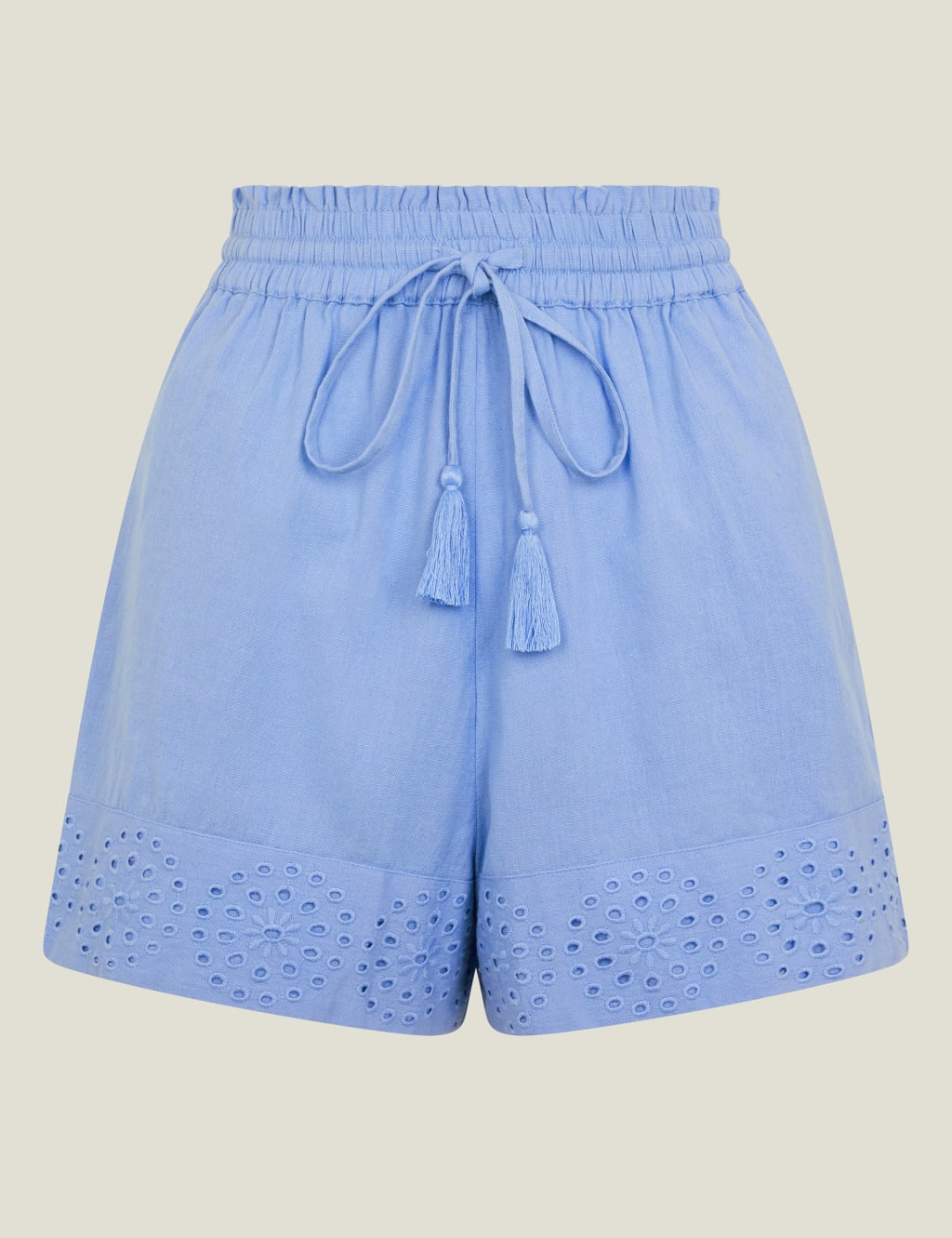 Cotton Rich High Waisted Beach Shorts