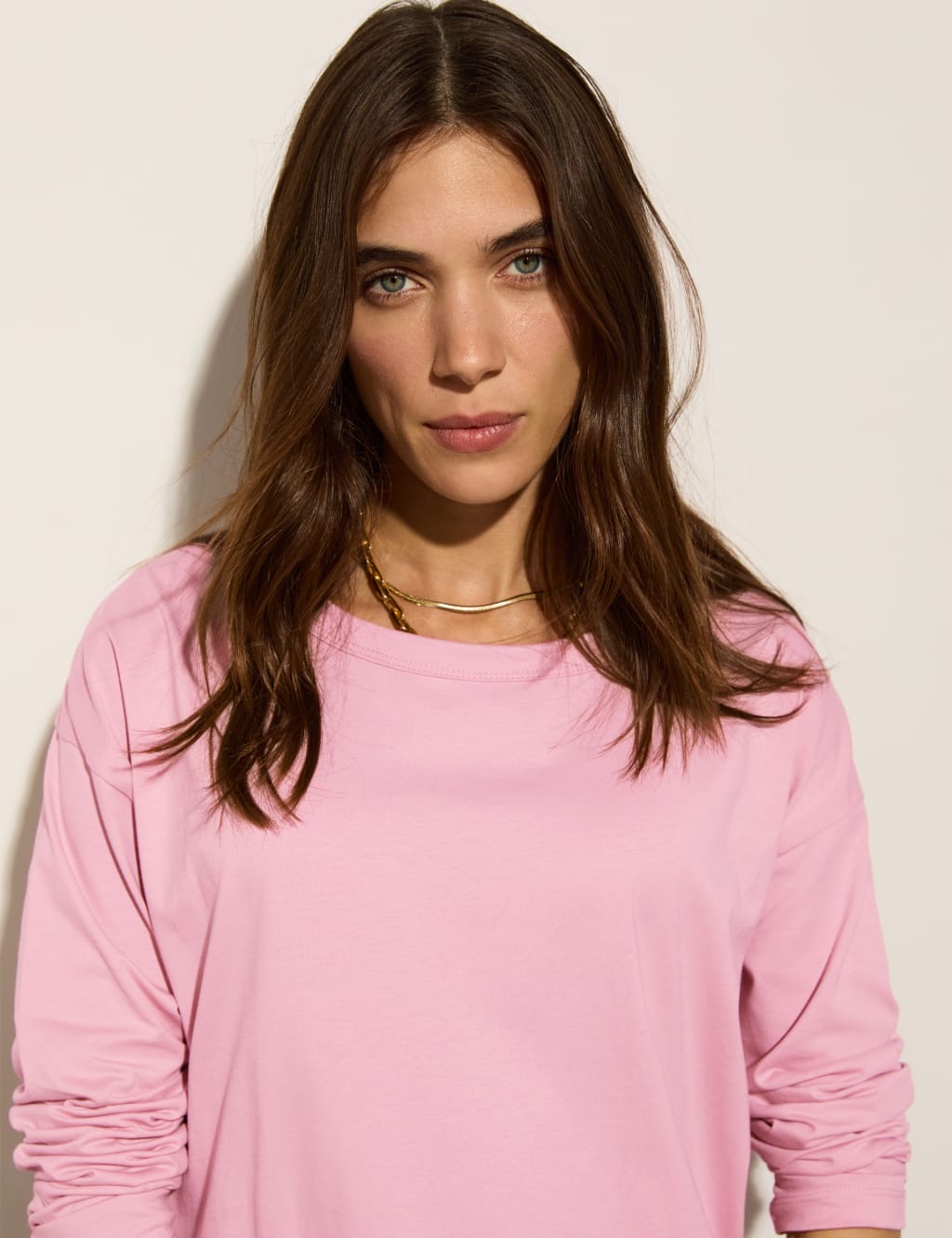 Pure Cotton Crew Neck Top 2 of 3