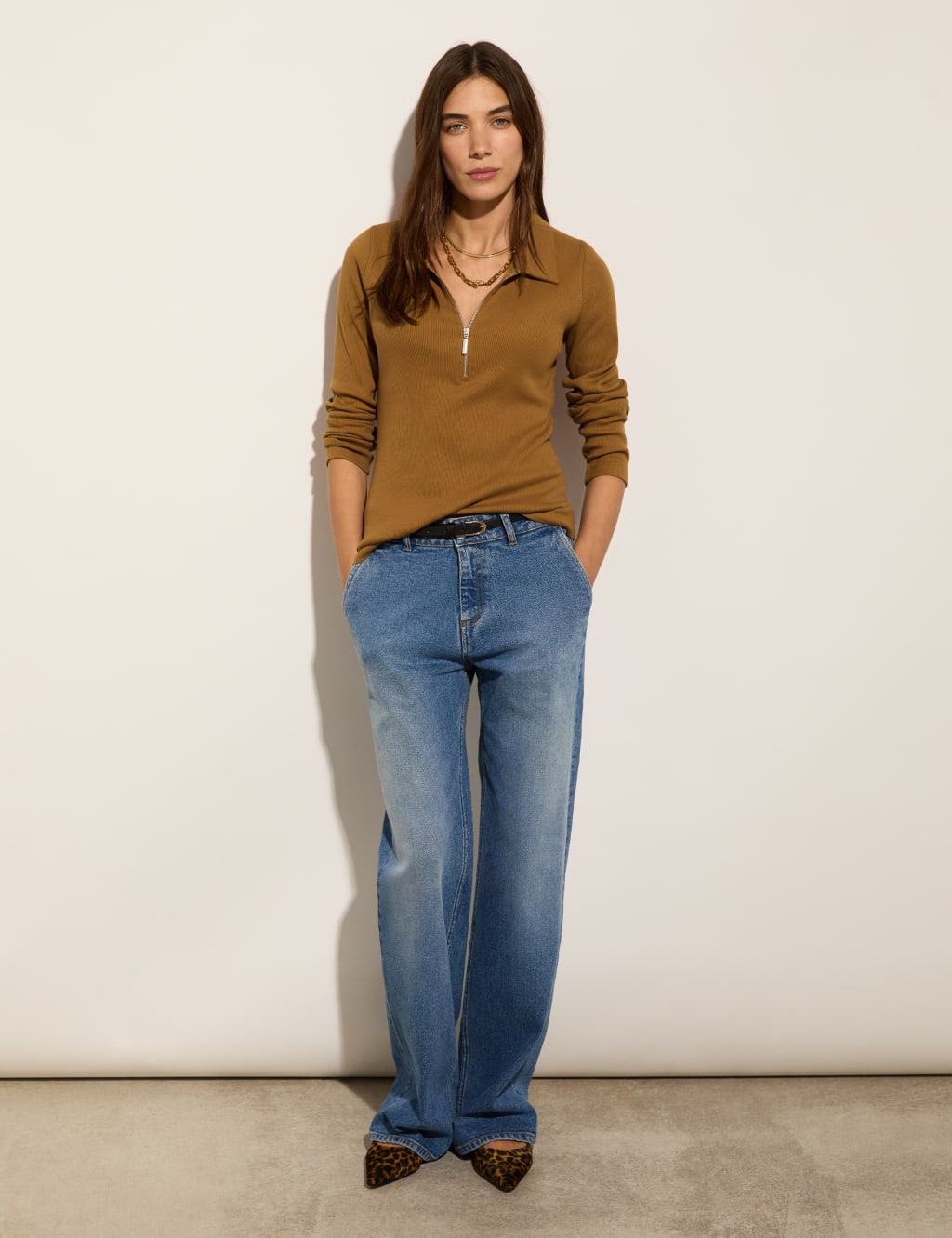 Pure Cotton Half-Zip Top 3 of 4