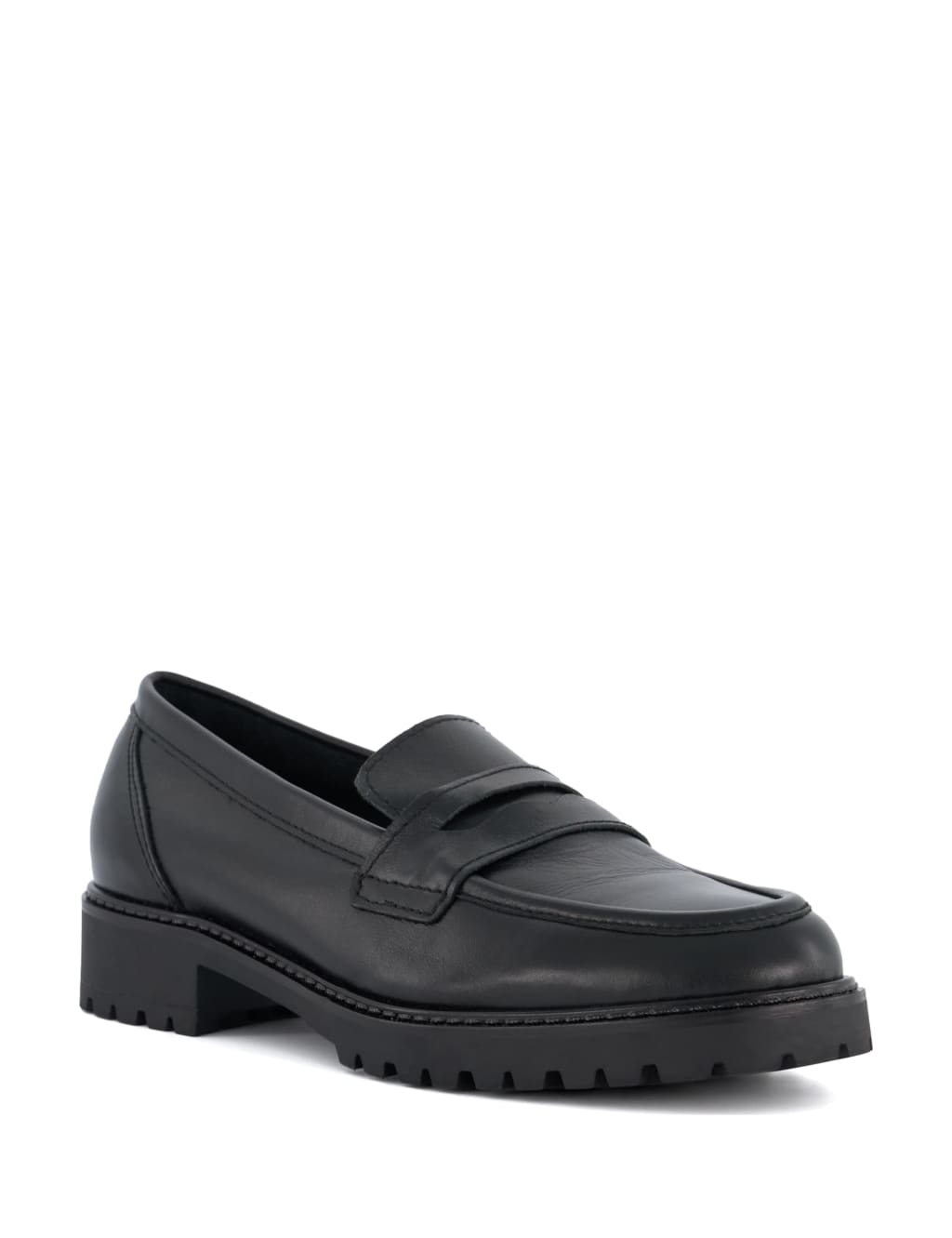 Wide Fit Leather Slip On Loafers 2 of 4