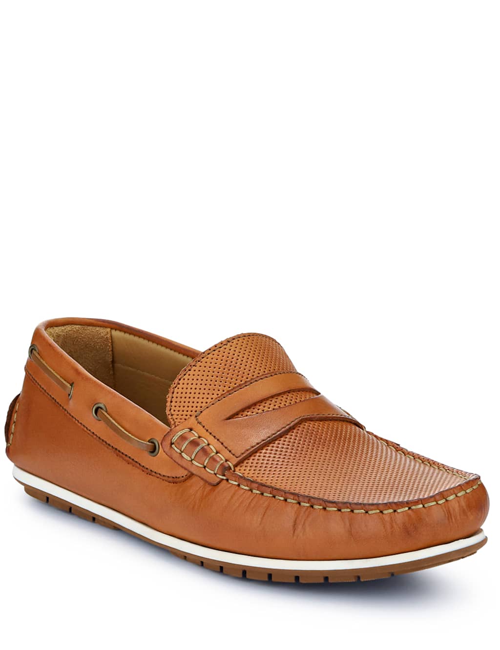 Leather Moccasin Slip-On Shoes 5 of 7