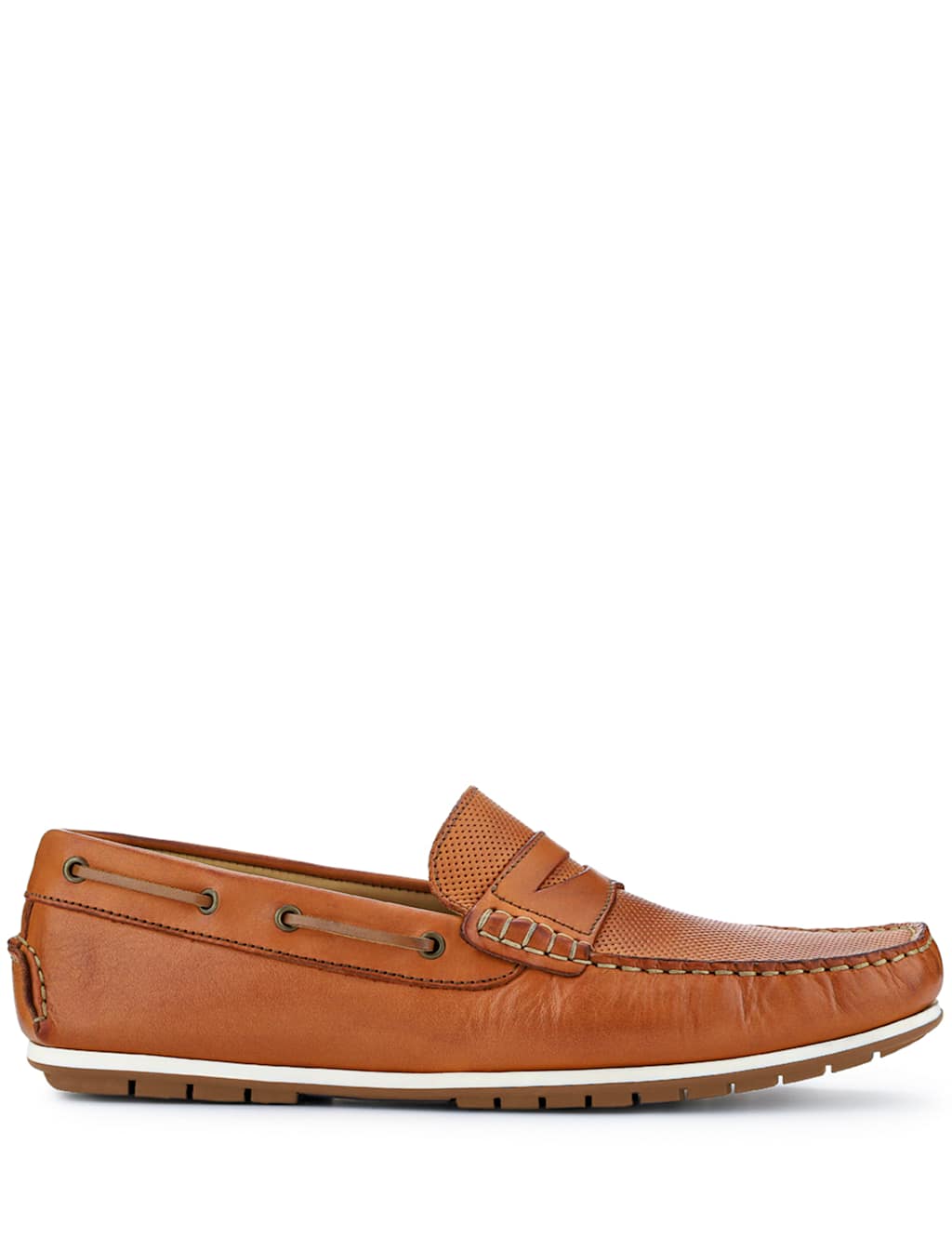 Leather Moccasin Slip-On Shoes 2 of 7