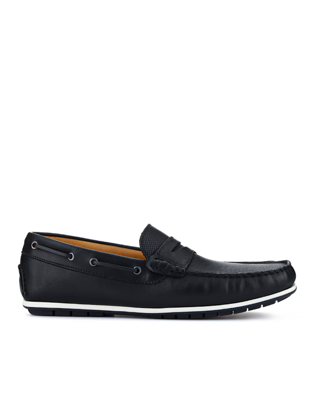 Leather Moccasin Slip-On Shoes 2 of 7