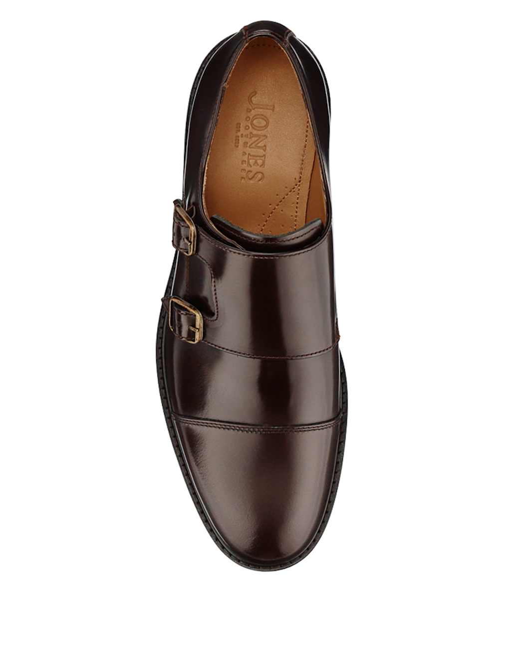 Leather Double Monk Strap Shoes 6 of 7