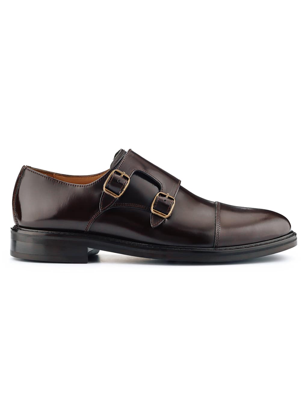Leather Double Monk Strap Shoes 2 of 7
