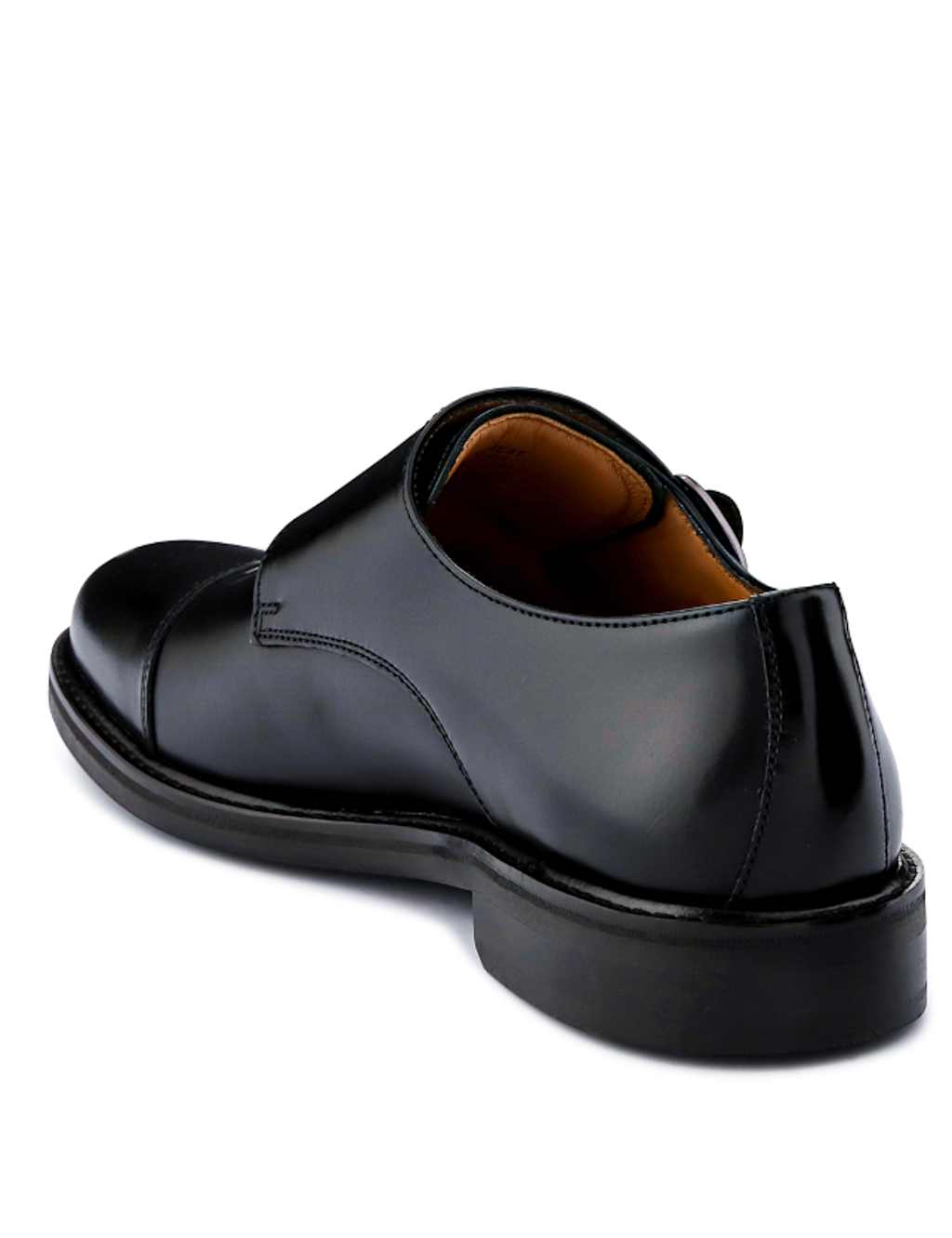 Leather Double Monk Strap Shoes 6 of 7