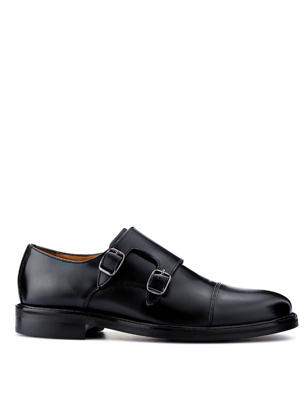 Leather Double Monk Strap Shoes 2 of 7