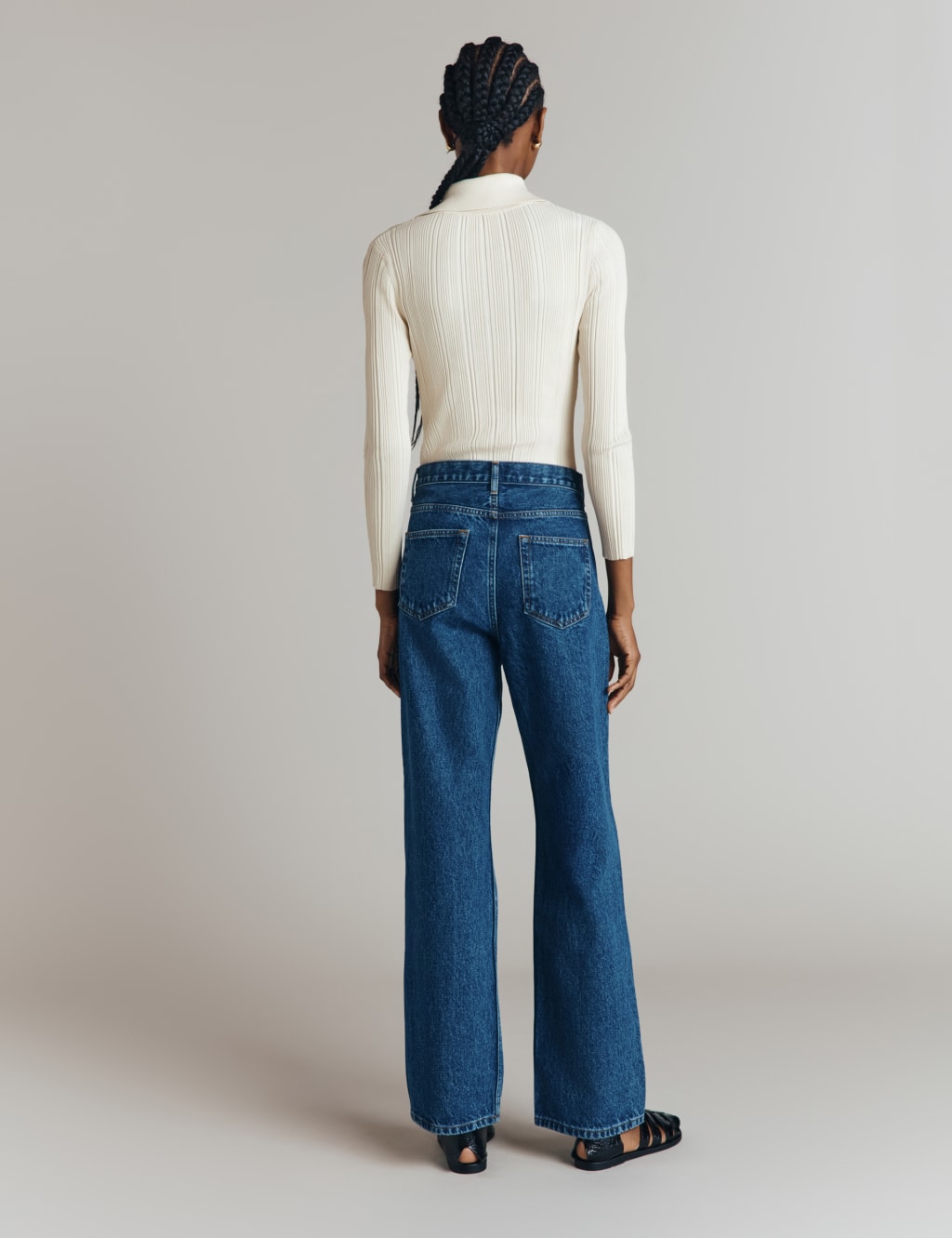 High Waisted Straight Leg Jeans 4 of 4