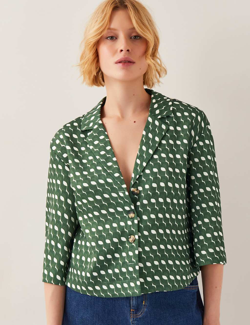 Geometric Collared Shirt 1 of 5