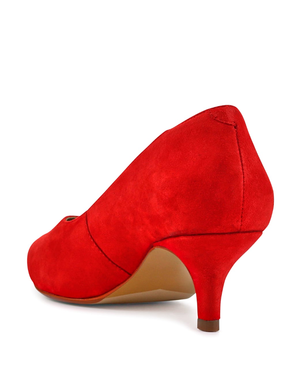 Suede Kitten Heel Pointed Court Shoes 5 of 6