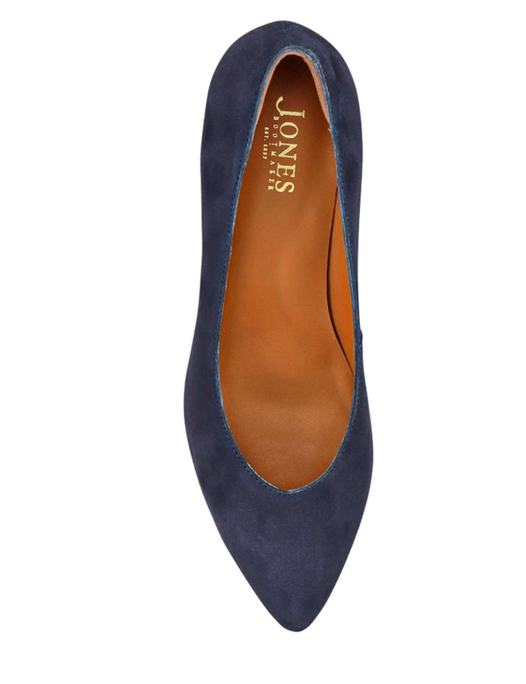 Suede Kitten Heel Pointed Court Shoes 4 of 7