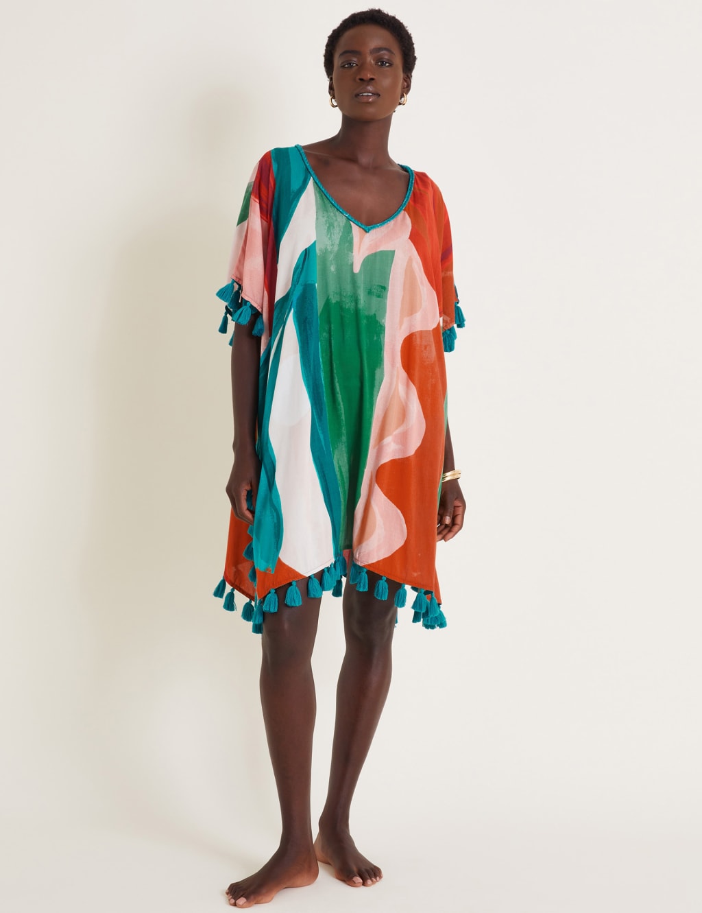 Silk beach dress hot sale