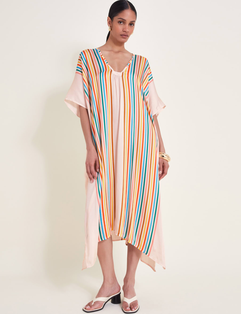 Monsoon striped dress hot sale