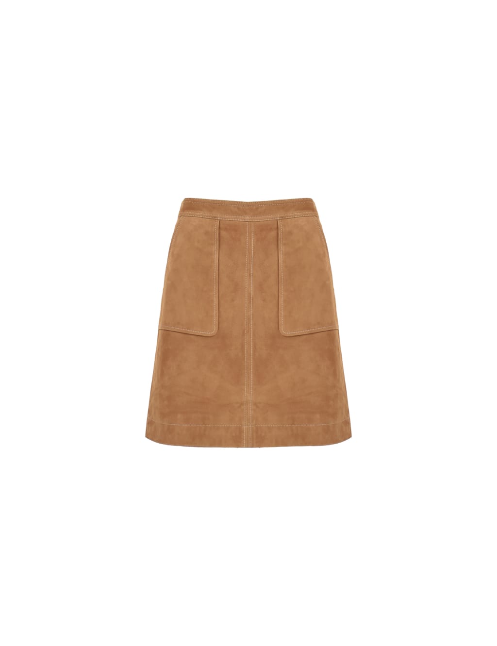 Suede Mini A-Line Skirt 2 of 4