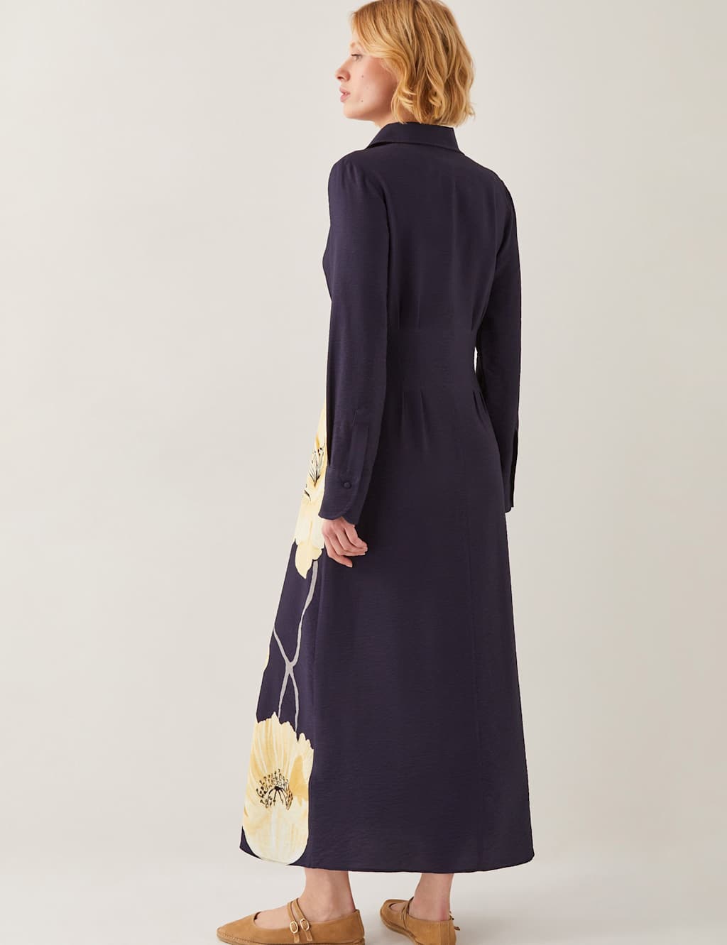 Floral Midi Shirt Dress 5 of 5