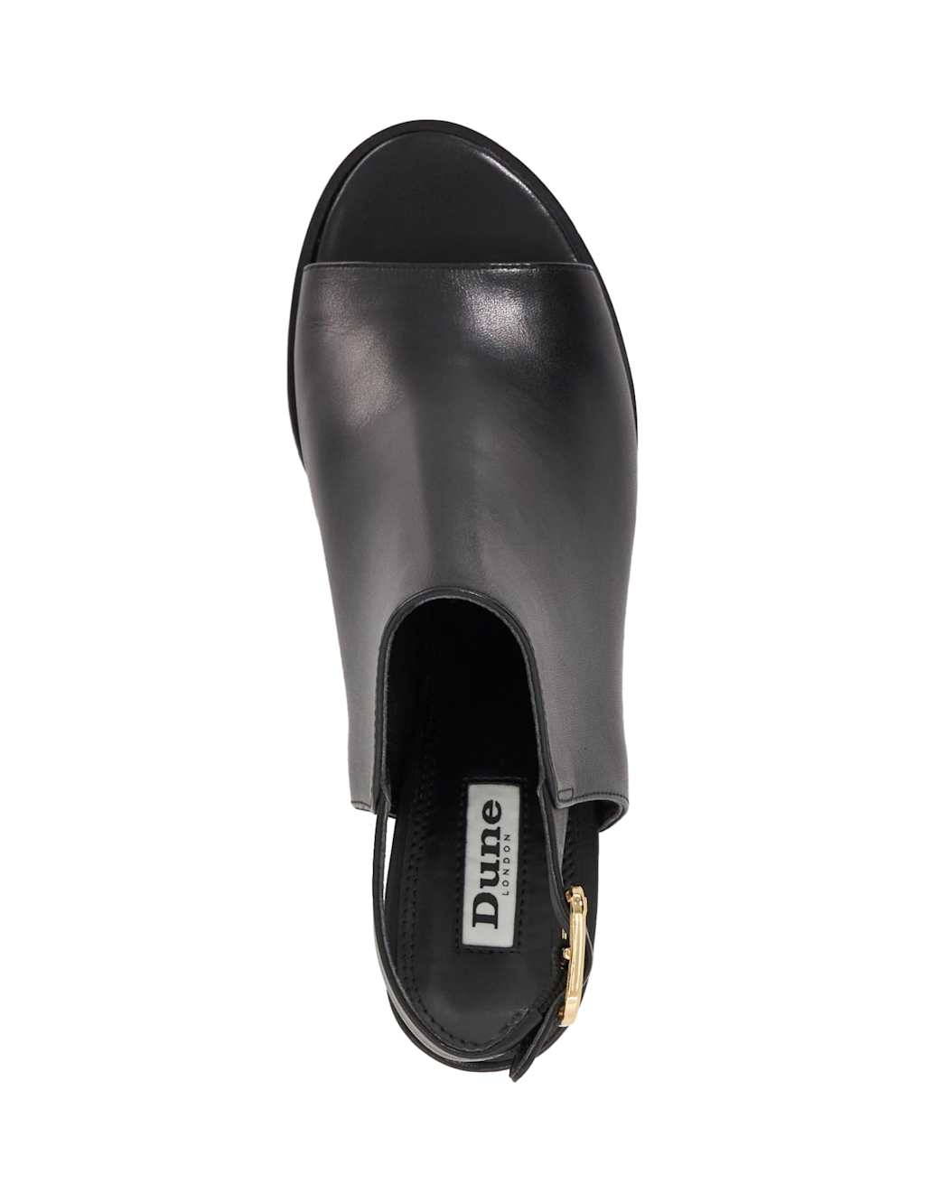 Leather Block Heel Peep Toe Sandals 2 of 5