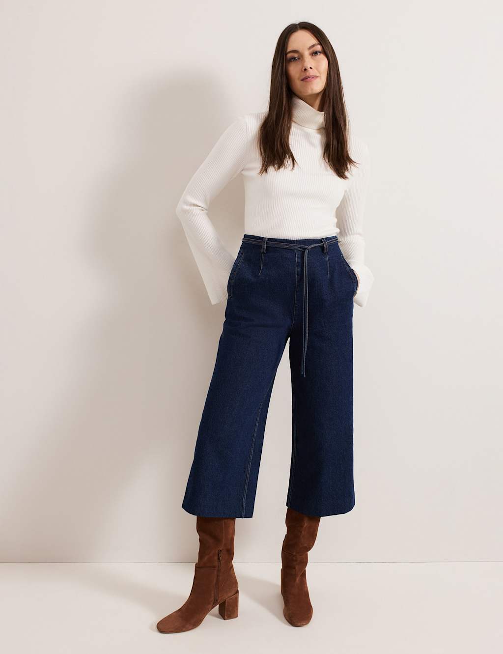 Pure Cotton Wide Leg Culottes 3 of 7