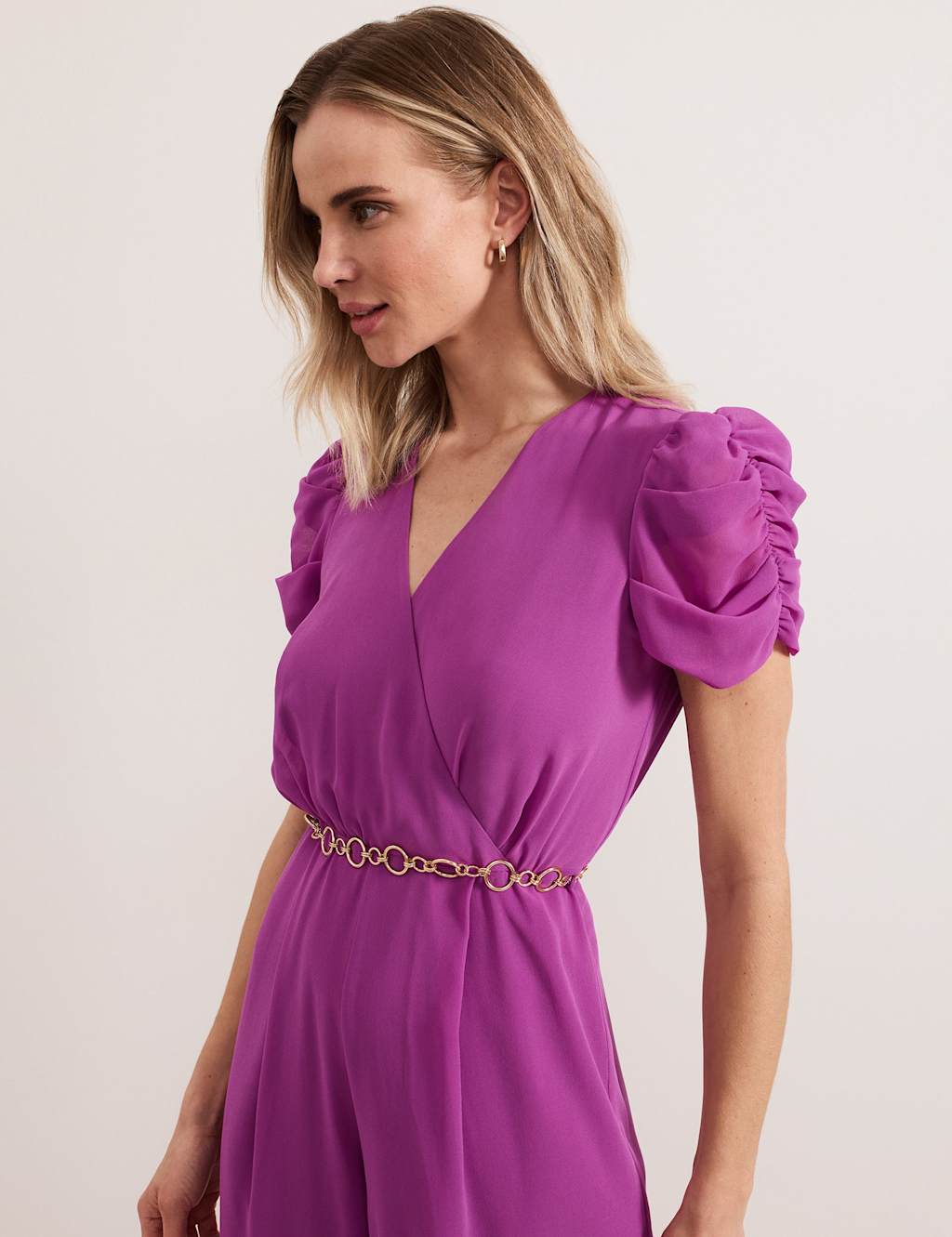 Belted Wide Leg Jumpsuit 3 of 7