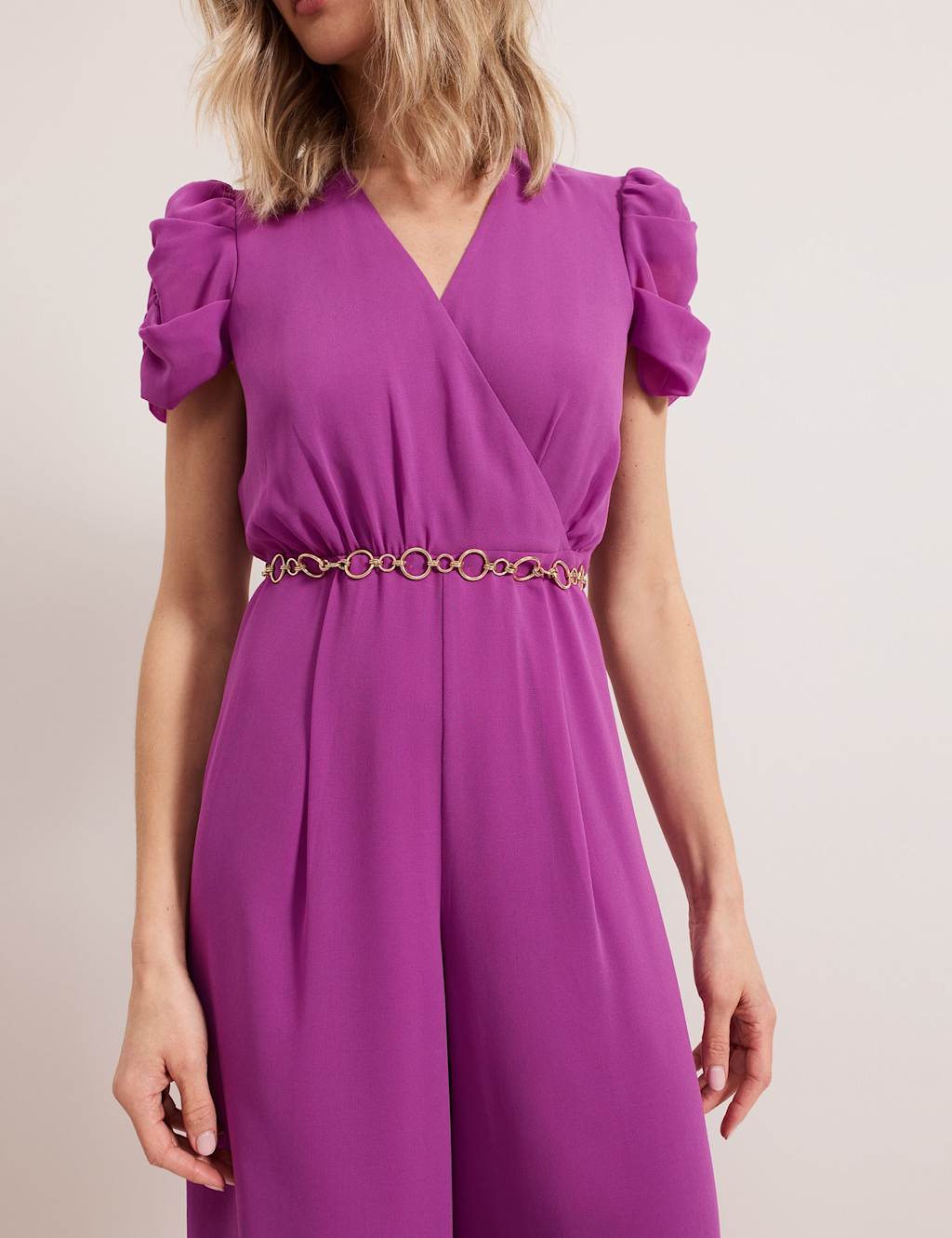Belted Wide Leg Jumpsuit 4 of 7