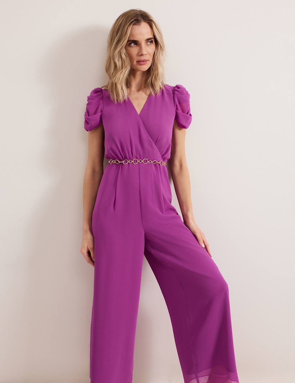 Belted Wide Leg Jumpsuit 6 of 7