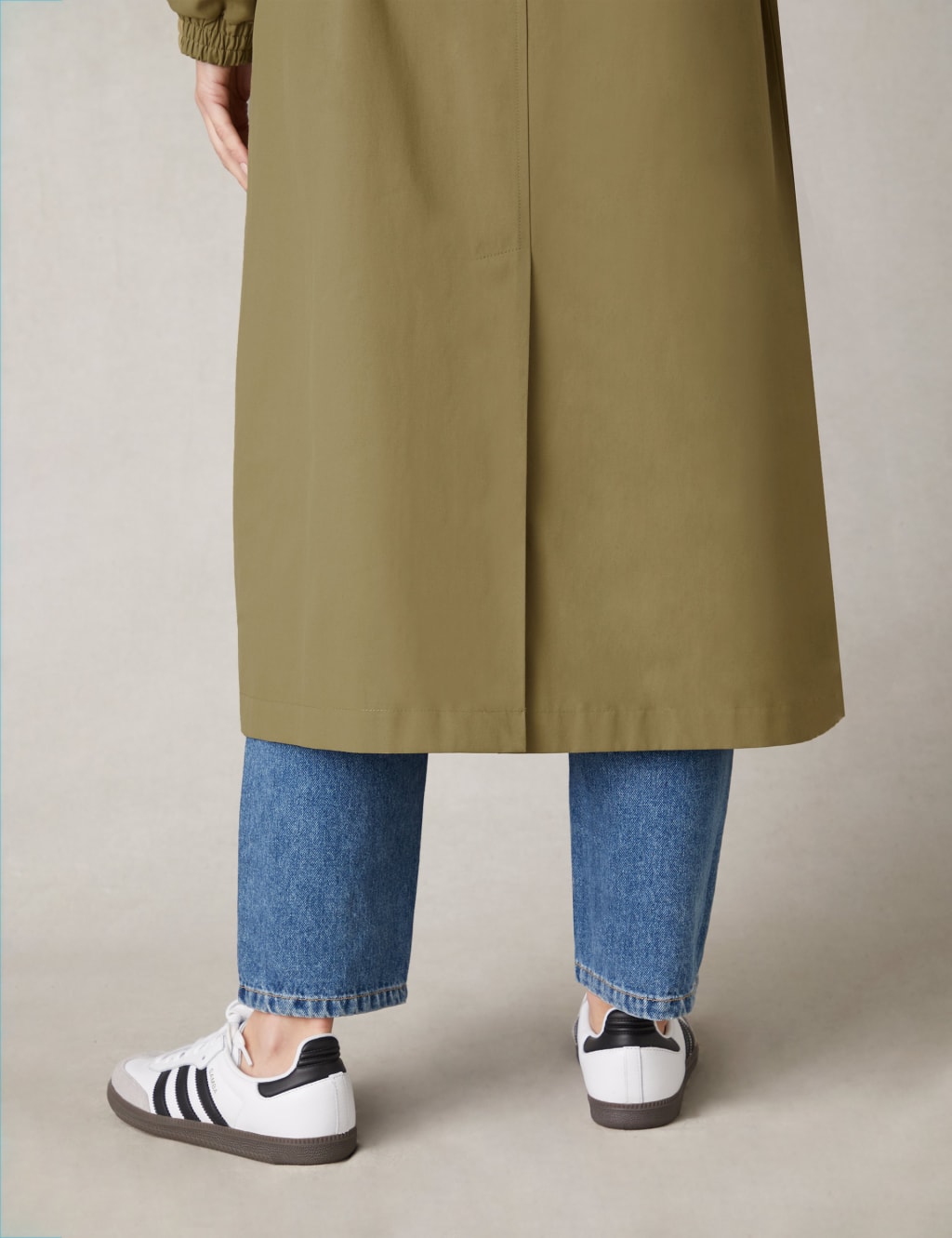Cotton Blend Longline Trench Coat 9 of 11