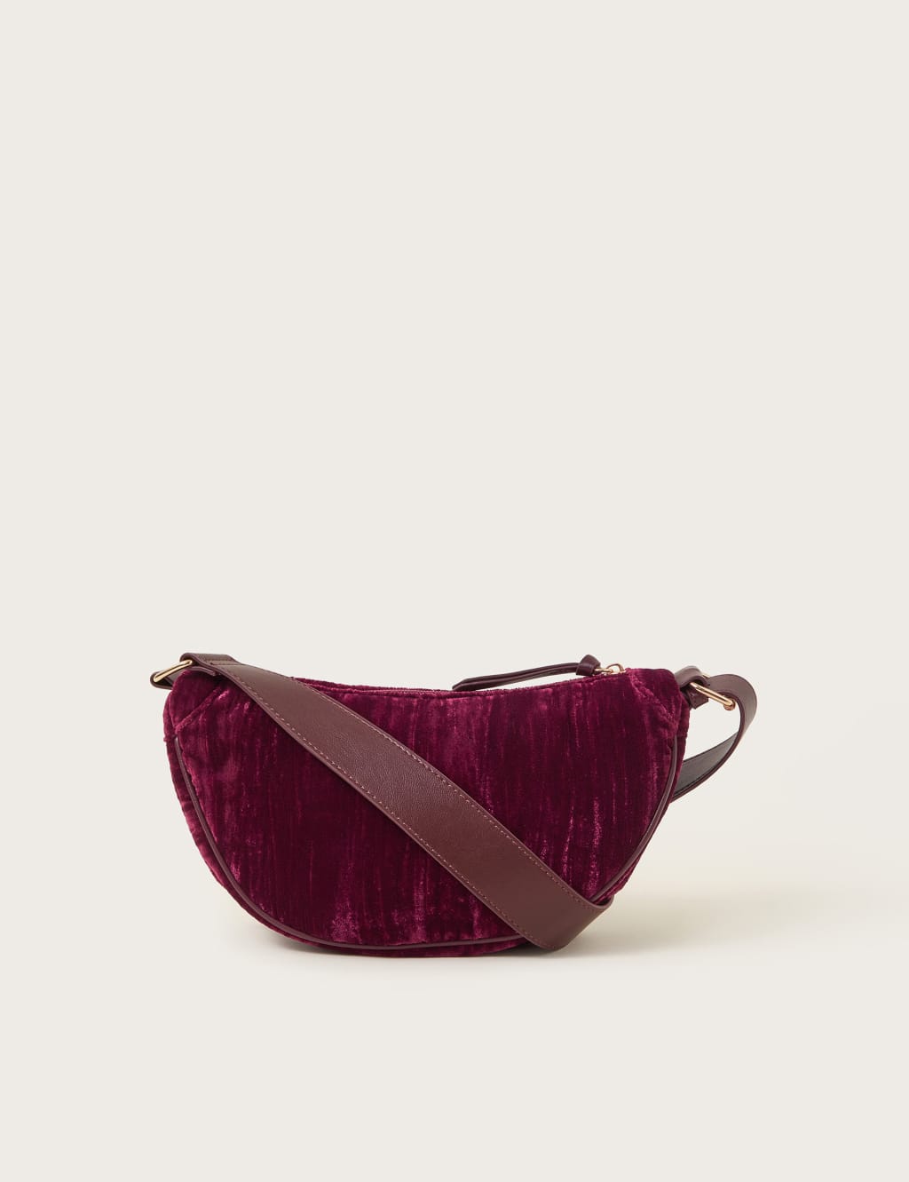 Crushed Velvet Sling Cross Body Bag Monsoon M S