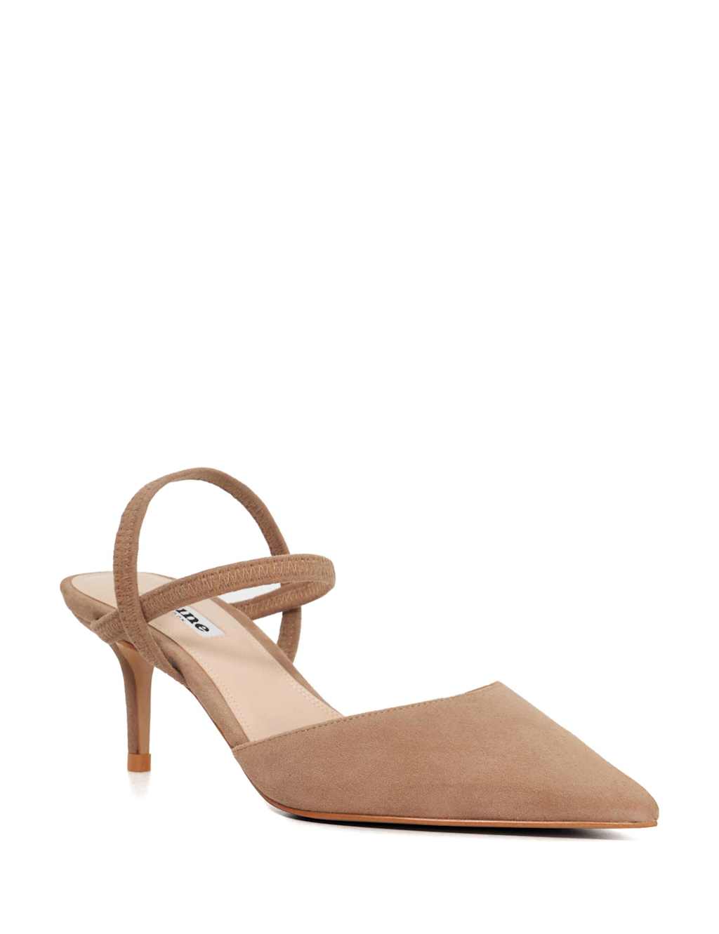 Leather Stiletto Heel Pointed Court Shoe 3 of 5
