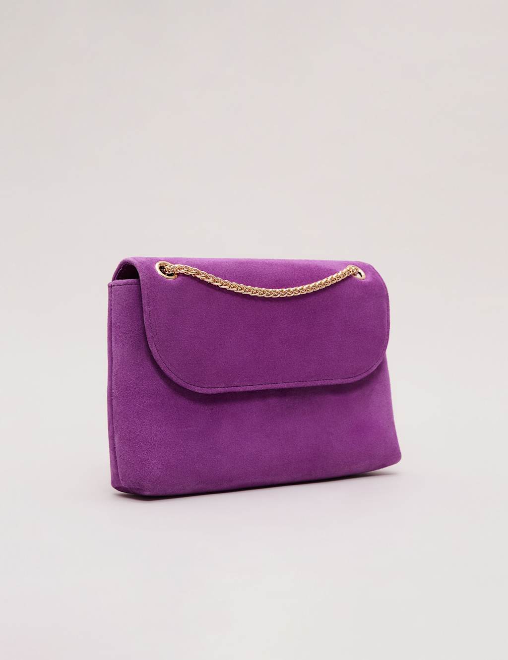 Suede Chain Strap Clutch Bag 4 of 8