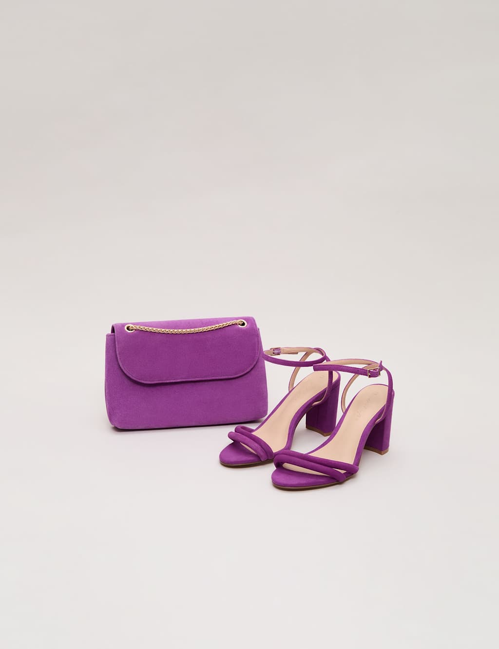 Suede Chain Strap Clutch Bag 8 of 8