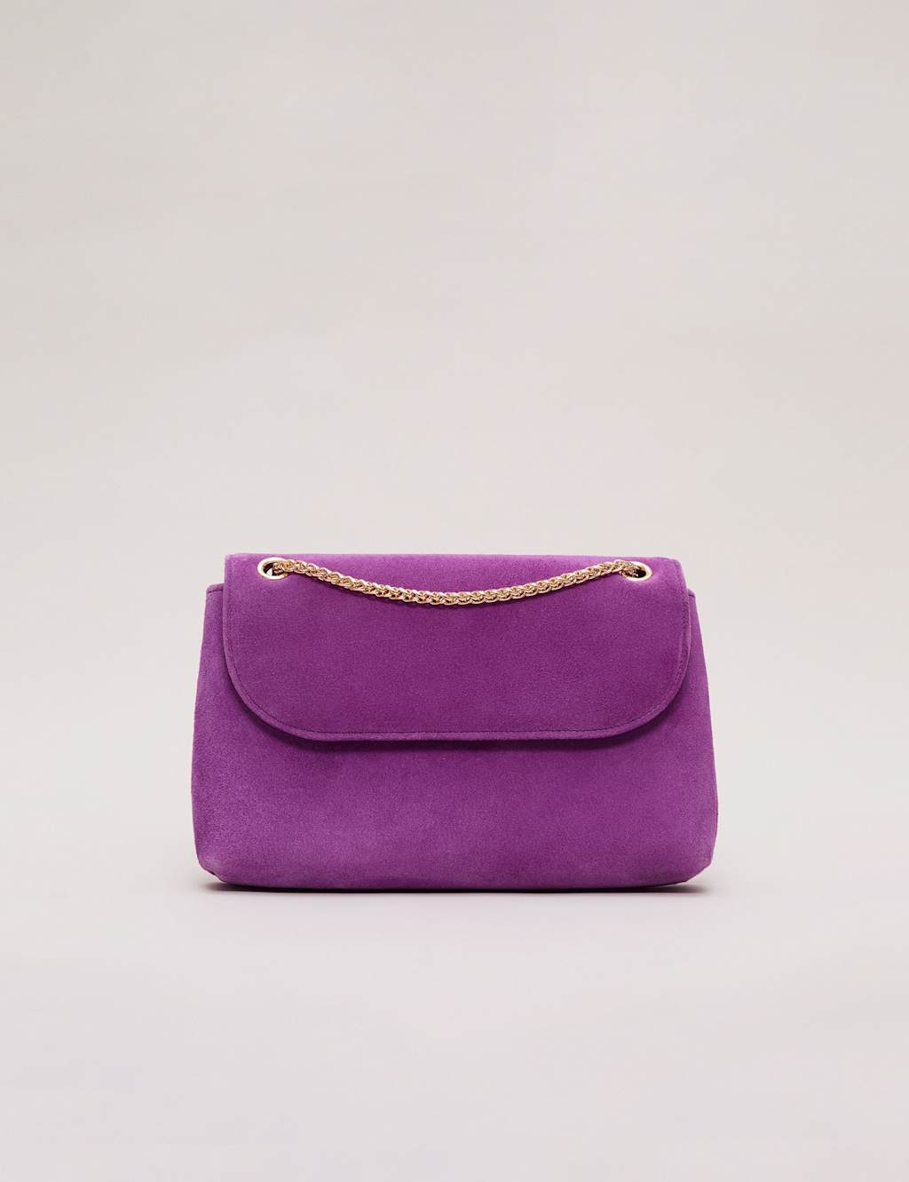 Suede Chain Strap Clutch Bag 2 of 8