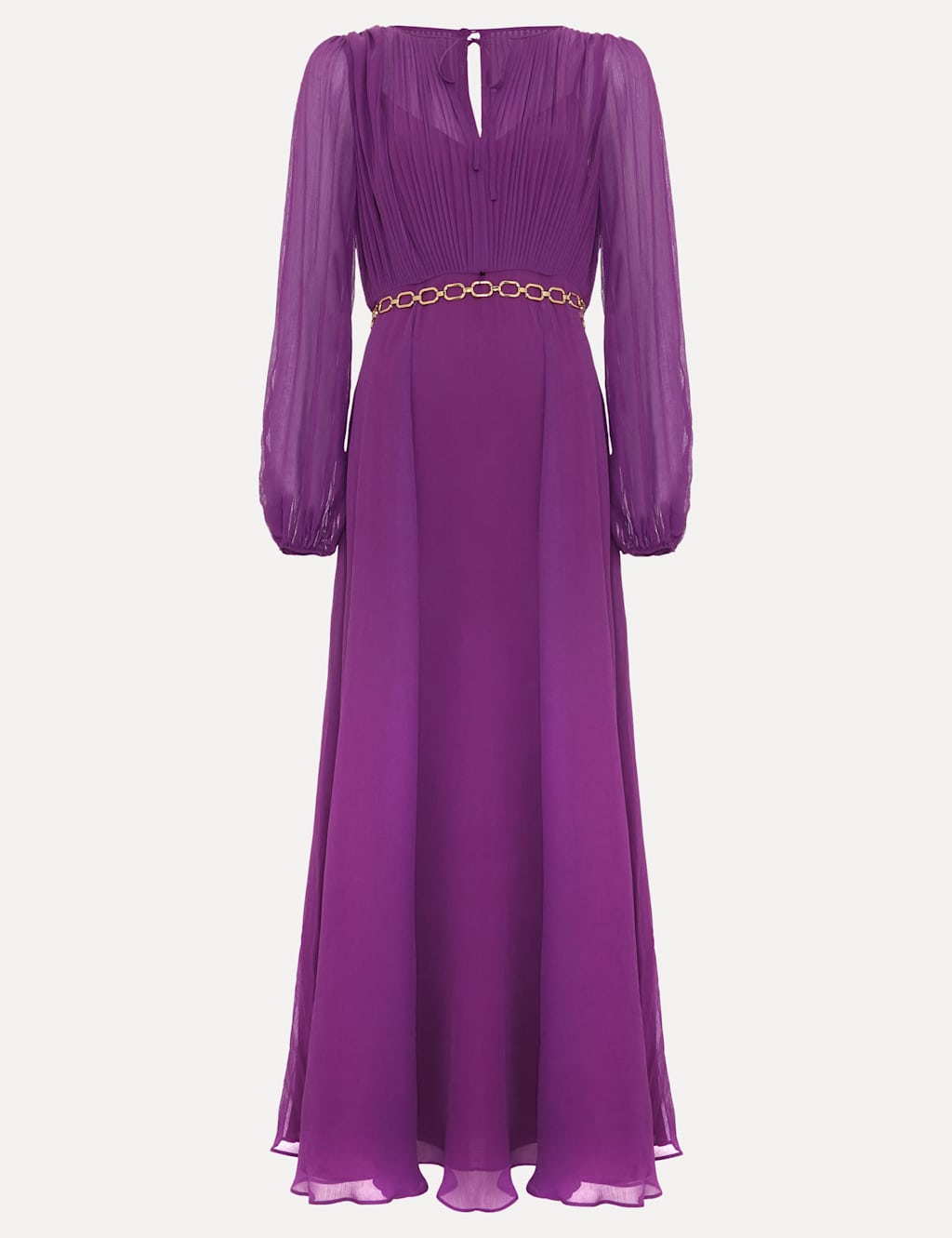 Tie Neck Maxi Waisted Dress 2 of 7